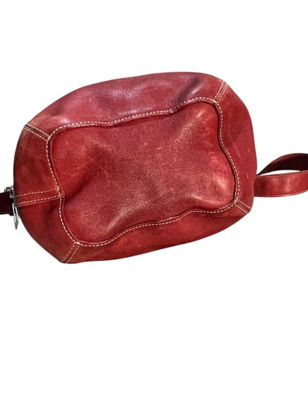 Vintage Y2K Coach Soho Legacy 9186 Red Glove Tanned Leather Bucket Shoulder Bag - Picture 16 of 16